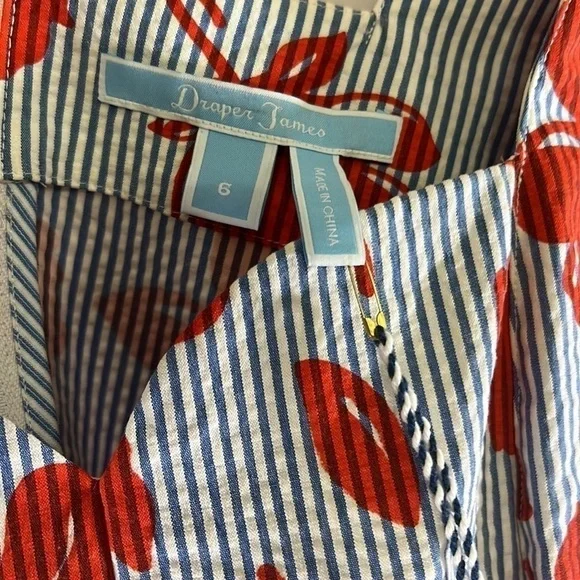 Draper James Floral sweetheart dress chili red size 6 - Picture 4 of 6